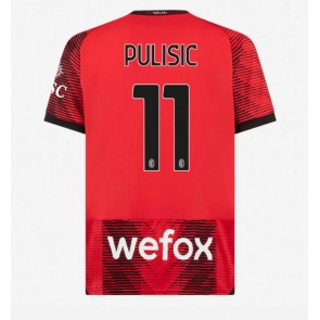 AC Milan Christian Pulisic #11 Domaci Dres 2023-24 Kratak Rukavima